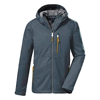 Imagen de killtec Boy&#039;s Chaqueta softshell/chaqueta outdoor con capucha KOS 61 BYS SFTSHLL JCKT, dark ocean, 140, 37839 000