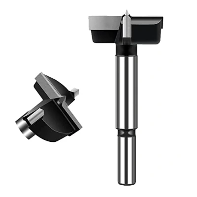 Imagen de ASNOMY 1Pc 40 mm Broca Forstner de acero tungsteno para Madera y dura, Taladro Alta Velocidad Fresadora Hole Saw Avellanadoras Bisagra Aburrido Agujero