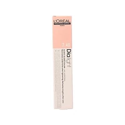 Imagen de L&#039;Oréal Professionnel DiaLight 7.40 Coloración Rubio Cobrizo Intenso Sin Amoniaco, 50ml