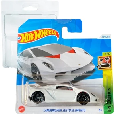 Imagen de Hot Wheels Lamborghini Sesto Elemento HW Exotics 4/10 (204/250) HTC23 2024 + Protector Short Card Frikimonkey