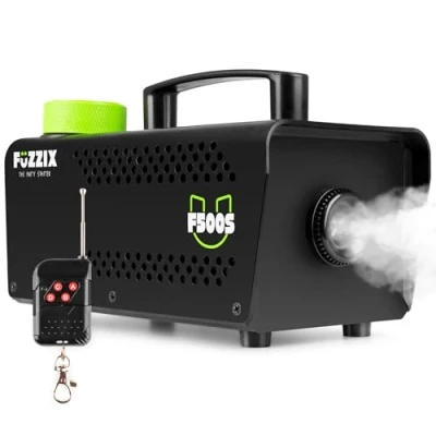 Imagen de Fuzzix F500S Máquina de Humo, Mando a Distancia y 250ml Líquido Humo 500 W, Niebla, para Fiestas, Bodas, Niebla Halloween, Bares