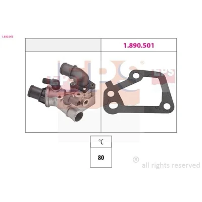 Imagen de EPS 1.880.095 Termostato, refrigerante 80 Made in Italy OE Equivalent con conexión roscada para sensor de temperatura FIAT: Punto I Hatchback