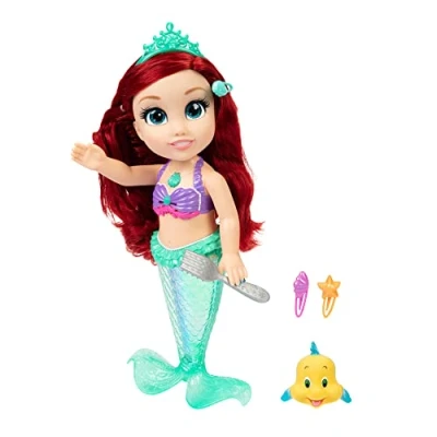 Imagen de Disney Princess My Singing Friend Ariel, muñeca de 35 cm Alto Canta y Dice más 10 Frases inspiradas en la Historia, Accesorios incluidos para Mayor Juego, niñas a Partir 3 años