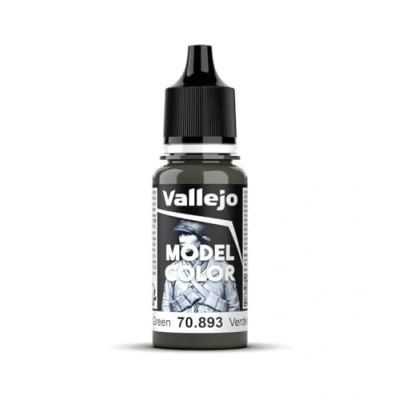 Imagen de Vallejo Model Color Pintura Acrílica Verde (US Dark Green) Acabado Mate, 18 ml. Autonivelante y Sistema BSL para Modelismo Figuras