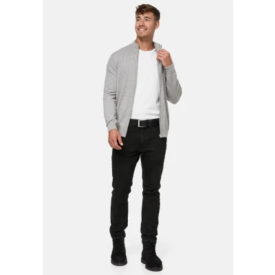 Imagen de Indicode Jeans LAU Sudadera con cremallera, Hombre, Talla: Small, Lt grey mix