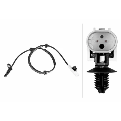 Imagen de HELLA 6PU 358 216 401 Sensor de ABS con pinza/grapa Hall 2polos 752mm LAND ROVER: Range Rover Velar (L560) 3.0 P380 SCV6 4x4, D300 SDV6 4x4