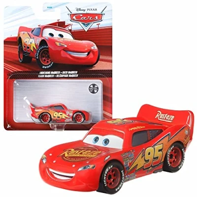 Imagen de Mattel Selección Vehículos Racing Style Disney Cars Die Cast 1:55 Coche, DXV29N 3 Single:Lightning Mcqueen