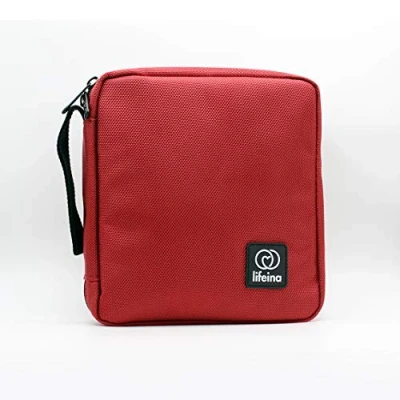 Imagen de bolsa de transporte LifeinaBag24 para medicamentos frágiles. es una isotérmica que mantiene sus a la temperatura adecuada entre 2 y 8 grados C durante 24 horas.