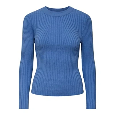Imagen de PIECES Pccrista LS O Neck Knit Noos BC Suéter, Granada Sky, XS para Mujer