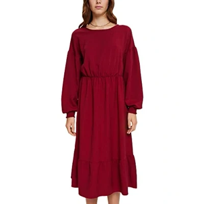 Imagen de ESPRIT 112ee1e311 Vestido, 615/Cherry Red, 38 para Mujer