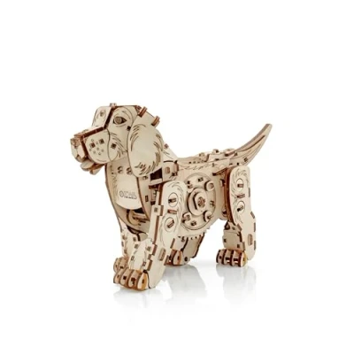 Imagen de EWA Eco Wood Art Puppy Perro 3D mecánico de Madera Puzzle para Adultos y Adolescentes Montaje sin pegamento 246 Piezas, Color Naturaleza
