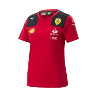 Imagen de PUMA Camiseta del Equipo Scuderia Ferrari 2024 para Mujer Rojo Quemado Tamaño: XL