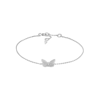 Imagen de Fossil Pulsera para Las Mujeres de Plata Esterlina, Longitud: 165 mm + 25 mm, Ancho: 12 Altura: 9.5 JFS00620040, Tono