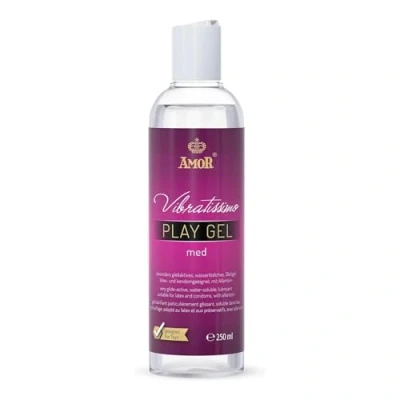 Imagen de Vibratissimo Play Gel med 250 ml I lubricante sensible con la piel Geles a base de agua adecuado para juguetes silicona y condones látex lubricación
