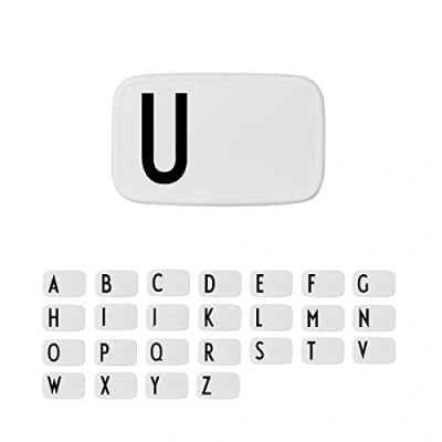 Imagen de design letters personal caja de almuerzo (Blanco) W Sin BPA y BPS, la a Z, Ideal Para escuela o el trabajo, Fácil abrir, adultos niños, 154 g, W: 18 x H: 6.5 xl: 11cm
