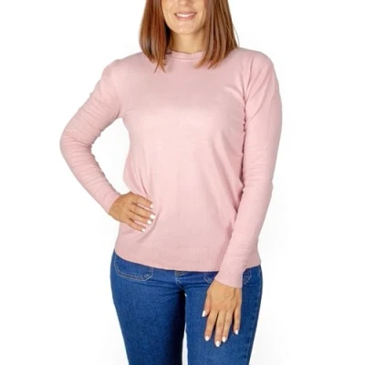 Imagen de Jersey de Punto Fino para Mujer, Sueter Manga Larga Invierno, Otoño, Cuello Redondo. Talla M