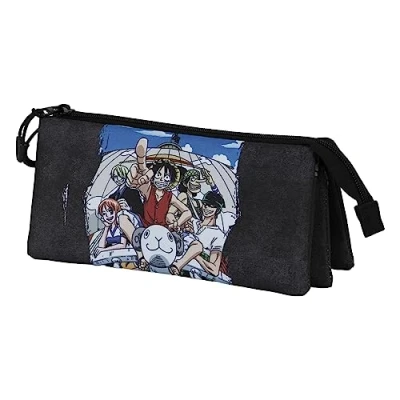 Imagen de One Piece Pirates Portatodo Triple FAN 2.0, Azul, 23 x 11 cm