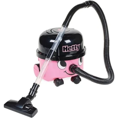 Imagen de Casdon Juguetes Henry and Hetty. Aspiradora de Juguete Rosa Que Funciona Verdad con Accesorios. Set Limpieza Infantil. Edad: 3+ años