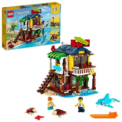 Imagen de LEGO Creator 3in1 Surfer Beach House 31118 Building Kit Featuring Hut and Animal Toys, New 2021 (564 Pieces)