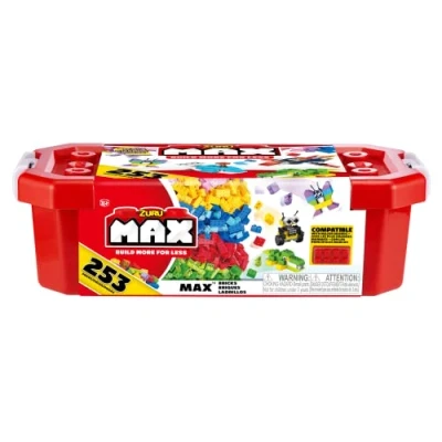 Imagen de ZURU MAX Build More VALIGETTA 253 MATTONCINI Juguete, Multicolor (8346)