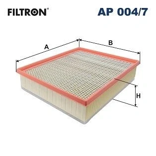 Imagen de FILTRON AP 004/7 Filtro de aire 69 259,5 314,5 Cartucho filtrante VOLKSWAGEN: Amarok Pick up, Camión plataforma / Chasis