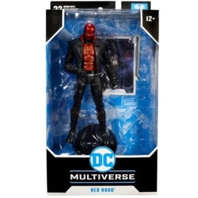 Imagen de McFarlane Toys, DC Multiverse Figura de acción Capucha roja 7 Pulgadas, Coleccionable Barman Three Joker con Base Soporte y Tarjeta Personaje única, a Partir