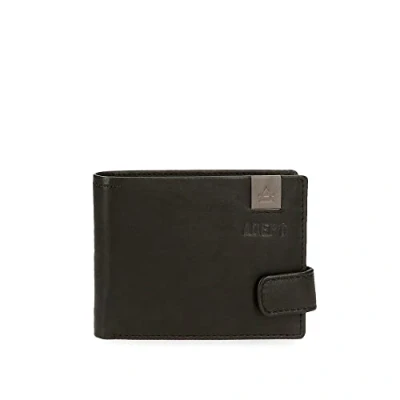 Imagen de Adept Max Cartera horizontal con cierre de clic Negro 11x8,5x1 cms Piel