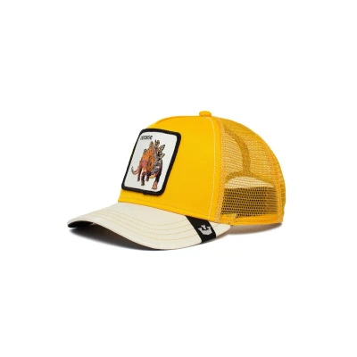 Imagen de Goorin Bros Roofed Lizard Defense Yellow A Frame Adjustable Trucker Cap One Size