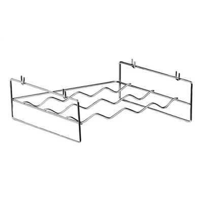 Imagen de Premier Housewares 511130 Soporte para 4 Botellas de Vino, Alambre Cromado, Color Plateado