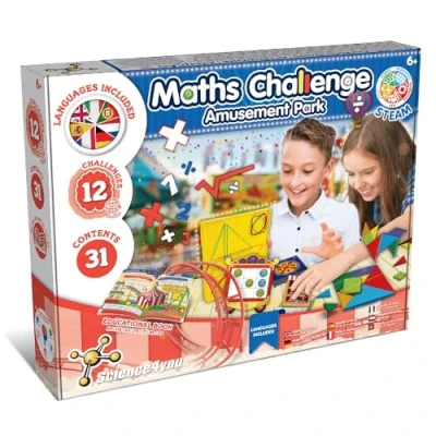 Imagen de Science4you Desafio Matematico Juguetes para Niños con Juegos Educativos 5 6 7 8+ años 12 Matemáticos Montessori Juego de Mesa