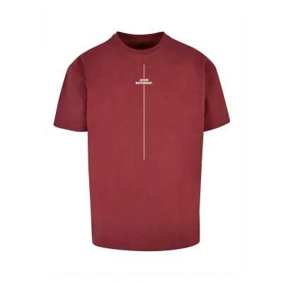 Imagen de Merchcode Think Different Heavy Camiseta estampada, Hombre, Talla: XL, Cherry