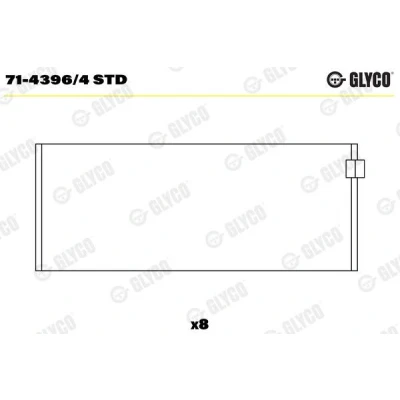 Imagen de GLYCO 71 4396/4 STD Casquillos de Biela LAND ROVER: Discovery 1