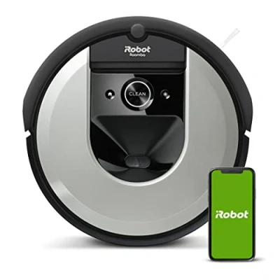 Imagen de Robot aspirador Wi Fi iRobot Roomba i7156 Cepillos goma multisuperficie Mapea y se adapta al hogar Reconoce objetos Sugerencias personalizadas Compatible asistente voz Coordinación Imprint