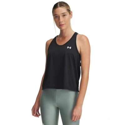 Imagen de Under Armour Tech Swing Tank Top Chaqueta, Negro y Blanco, S para Mujer