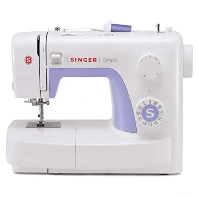 Imagen de Singer Simple 3232 Máquina de coser mecánica, 32 puntadas, 120 V, color blanco, 45 x 22 35 cm