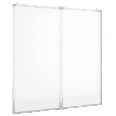 Imagen de vidaXL Pizarra magnética Plegable Aluminio 80x80x1,7 cm, Plegable, plegada, de borrado en seco