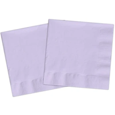 Imagen de Servilletas de papel FSC compostables (33 x 33 cm, doble capa), 20 unidades, violeta lavanda