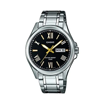 Imagen de Casio Reloj analógico para Hombre de Cuarzo japonés con Correa en Acero Inoxidable MTP 1377D 1AVEF