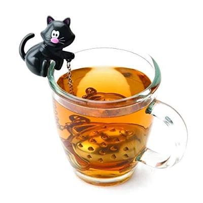 Imagen de Joie 10044 Infuso de té, diseño gatito, acero, 10 x 6 3 cm, surtido: colores aleatorios