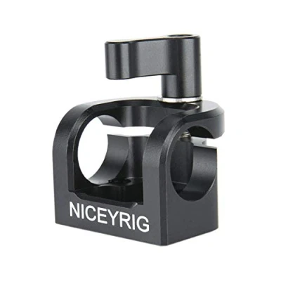 Imagen de NICEYRIG 15mm varilla abrazadera sola cámara Rod montaje para varillas soporte sistema EVF micrófono