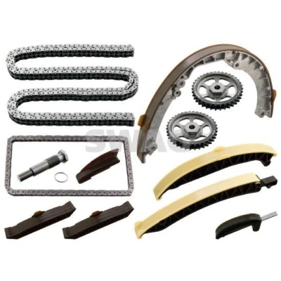 Imagen de Transmisión por cadena completa (cadena de rodillos con piñones) SWAG SW33100933