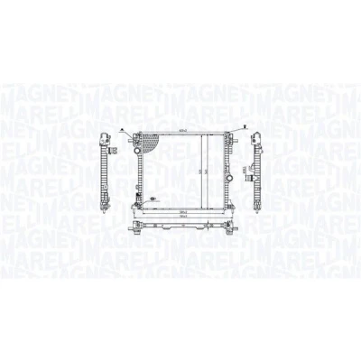 Imagen de Radiador, refrigeración del motor MAGNETI MARELLI 350213214400