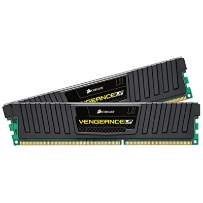Imagen de Corsair Vengeance Low Profile Módulo de Memoria XMP Alto Rendimiento 16 GB (2 x 8 GB, DDR3, 1600 MHz, CL10), Negro (CML16GX3M2A1600C10)