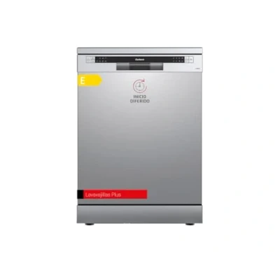 Imagen de Corberó Lavavajillas CLVM6024X 12 Cubiertos, 6 Programas Con 4 Temperaturas, Indicadores LED, Color Inox, Inicio Diferido, Media Carga, Función Pausa, 49 Db, Eficiencia Energética E