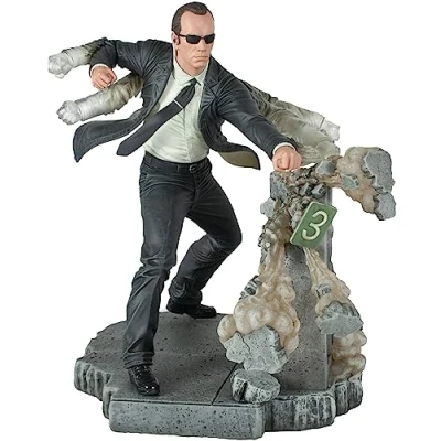 Imagen de Diamond Select JUN232493 Agent Smith Estatua de PVC, sólida, Multicolor
