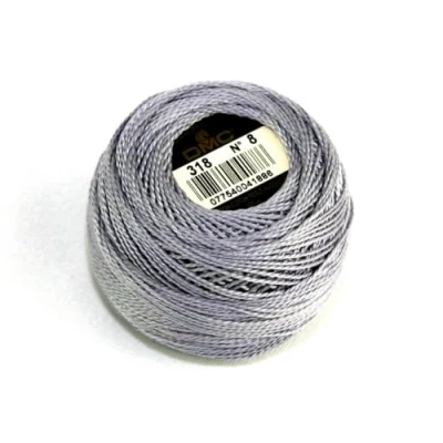Imagen de DMC hilo perle de algodón tamaño 8 318 por 10 gram bola