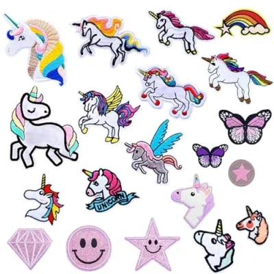 Imagen de Unicornio Apliques,Parches ropa niña,Parches Ropa,Patch Sticker,Parches termoadhesivos para niños,Pegatinas termoadhesivos,Parche de Ropa,Parches infantiles,Parches planchado