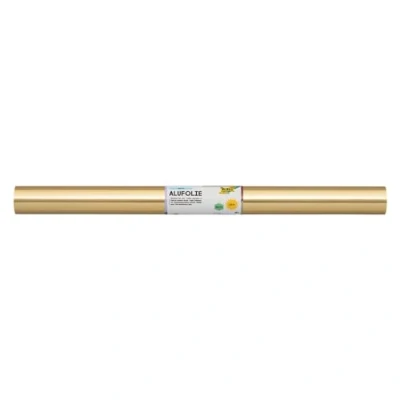 Imagen de Bringmann Großrolle Alufolie, 50cmx10m, Gold Gold, doppelseitig, (F/4/2)