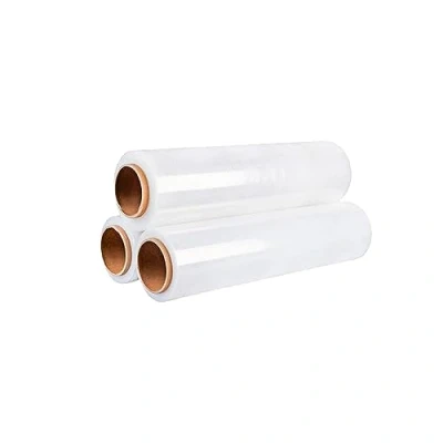 Imagen de Film Transparente para embalaje plástica retráctil de 50cmx200m,23 micras, resistencia industrial estiramiento, adherencia transparente, envoltura mudanza, palets.3 Rollo