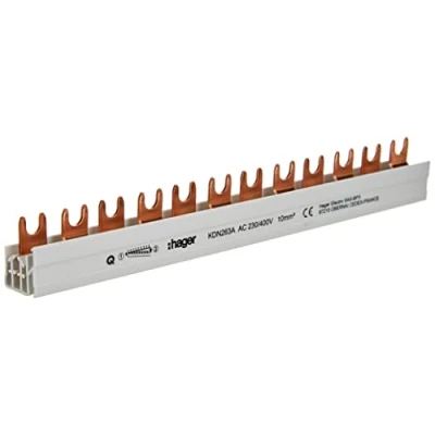 Imagen de Busch Jaeger Hage KDN263A Carril de Fase (2 Pines), N/S, 21 x 1 cm
